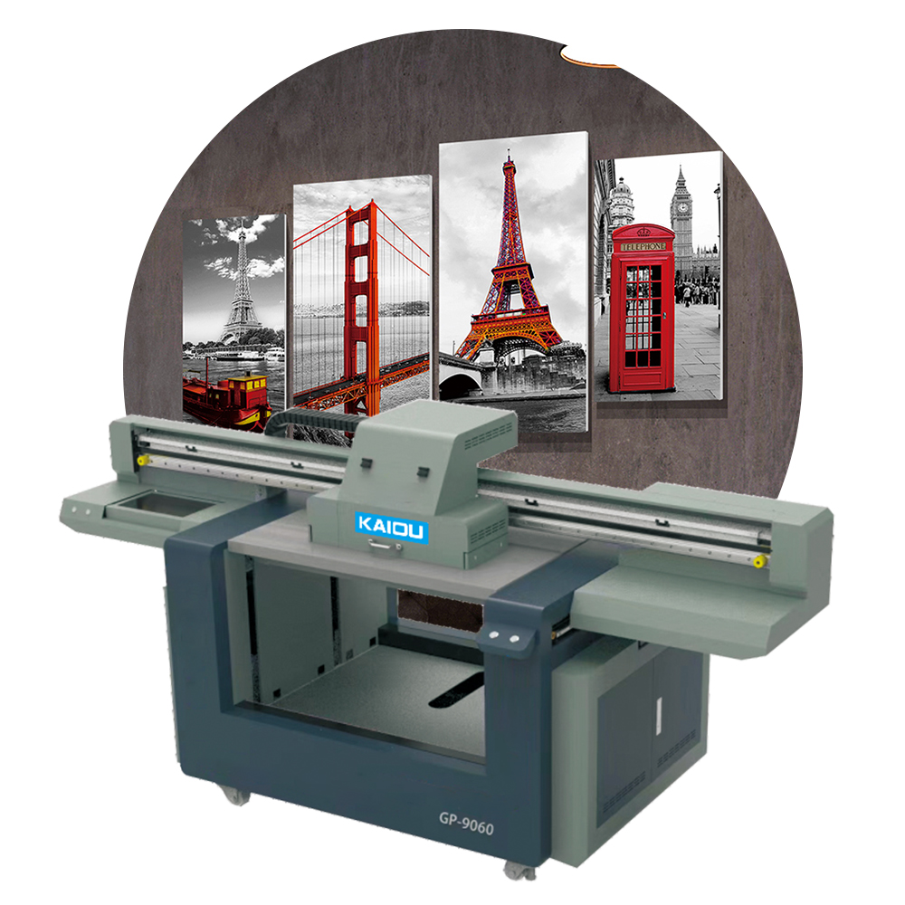 La diferencia de altura de la impresora UV9060 puede levantar una plataforma de impresión de 50 cm