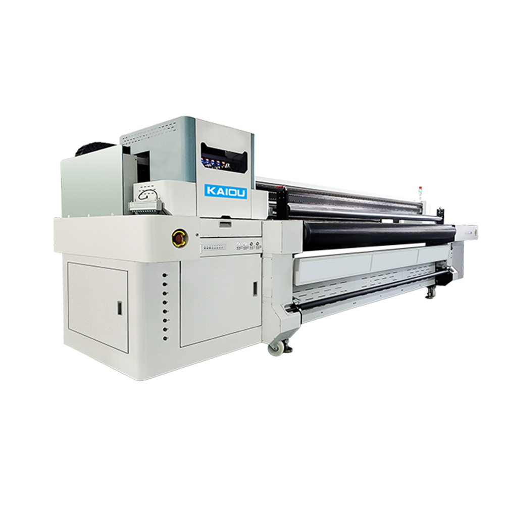 Impresora kaiou uv i3200 cabezal de impresión 3,2 m de ancho de impresión Placa y rollo integrados