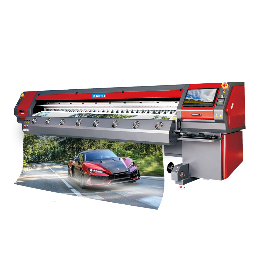 Impresora solvente de plataforma de gran tamaño KAIOU, impresora exterior de 3,2 m de ancho de impresión