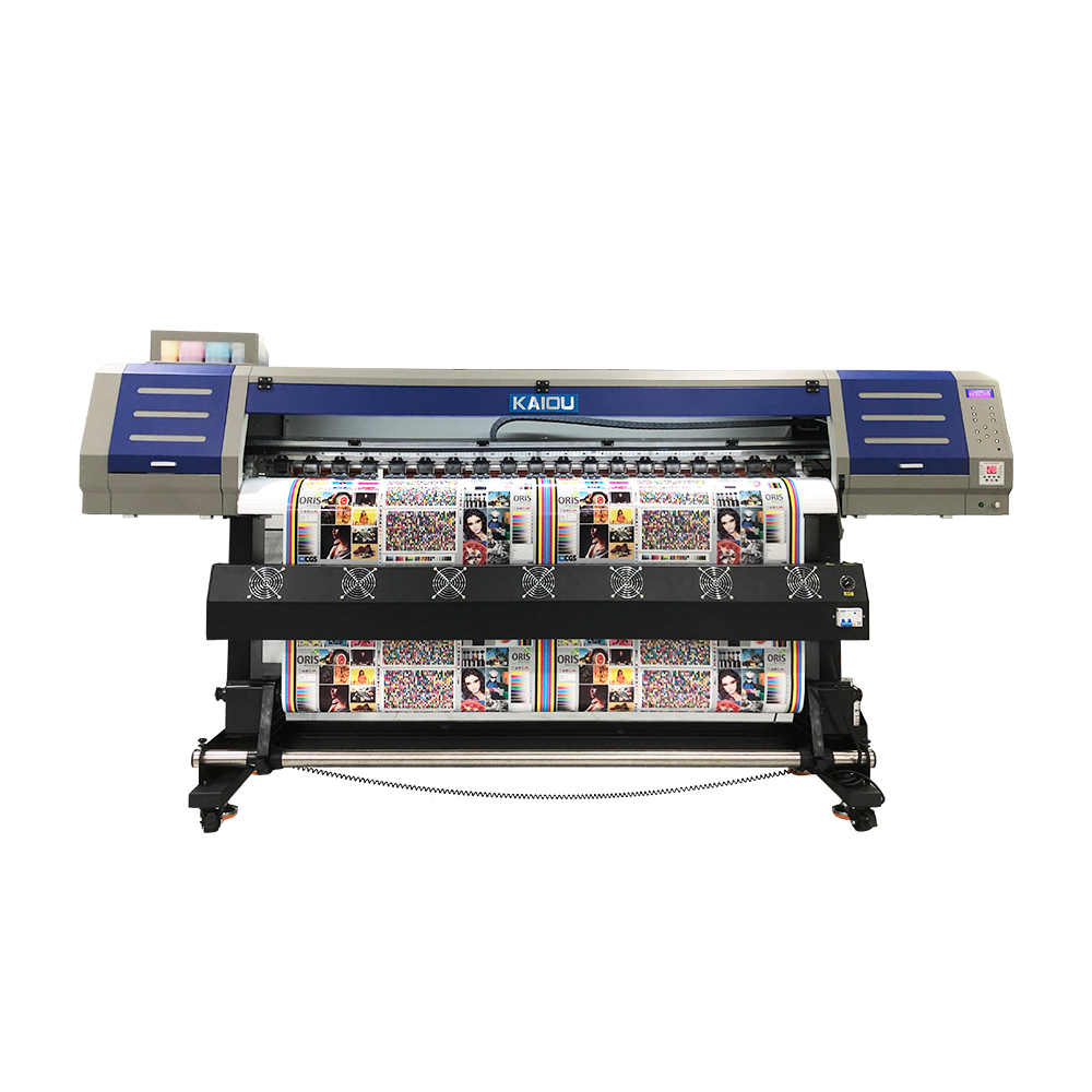 Impresora eco solvente kaiou xp600 cabezal de impresión impresora de ancho de impresión de 1,6 m
